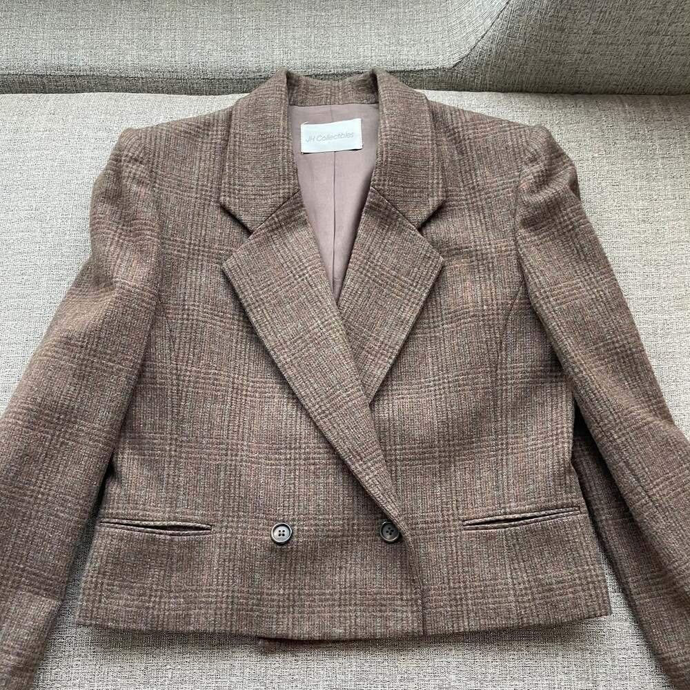 JH Collectibles Vintage Union Made in the USA Wool Short Blazer Jacket Sz 8/10
